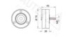 VOLVO 9143643 Deflection/Guide Pulley, v-ribbed belt